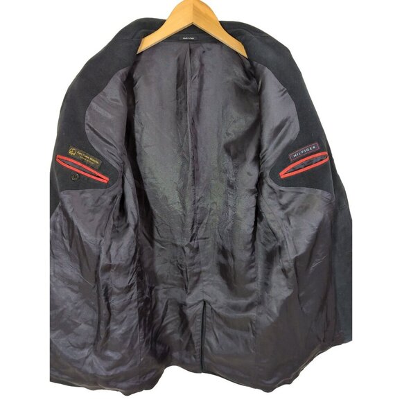 Tommy Hilfiger Moleskin Jacket Blazer Sport Coat Mens 40 Long Blue 3 Button - Picture 3 of 12